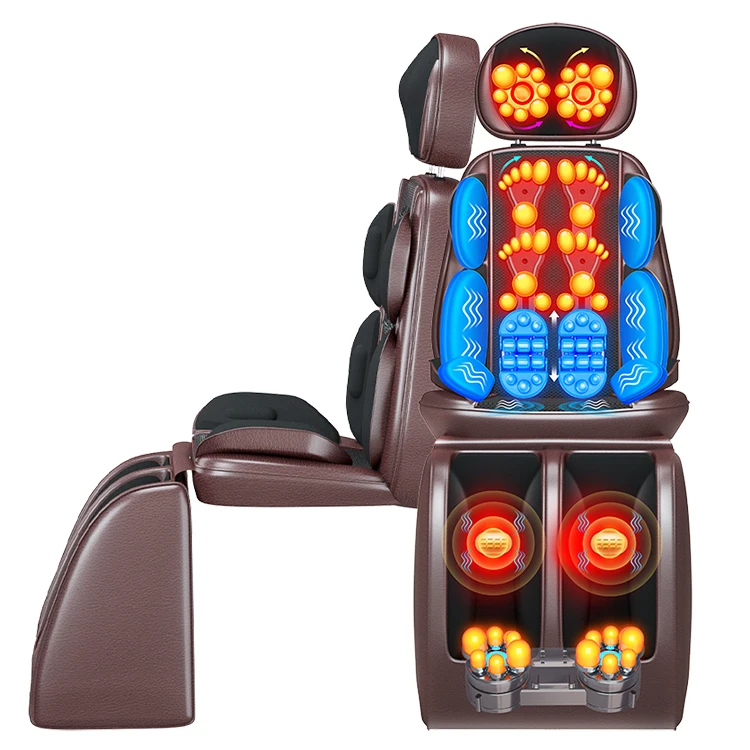 Wholesale Black Neck Massage seat Cushion shiatsu Massage leg chair full body