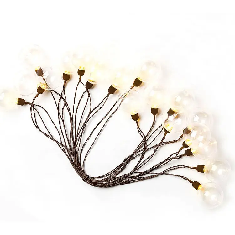 18L LED G60 Solar Outdoor Globe Umbrella light string for yard Garden Decor