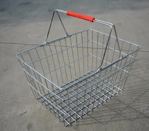 Горячая Распродажа оцинкованная металлическая корзина для покупок для повседневного использования