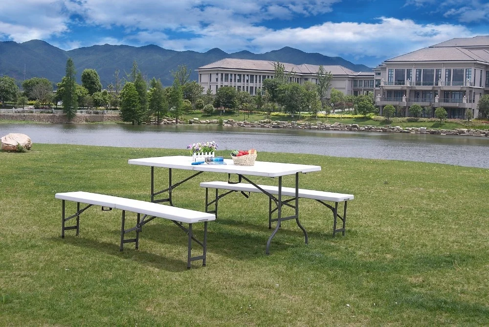 Working Folding Bench Portable Camping Retractable Plastic Wholesale Custom Outdoor Patio Bench Outdoor Furniture Dia19x1.0mm