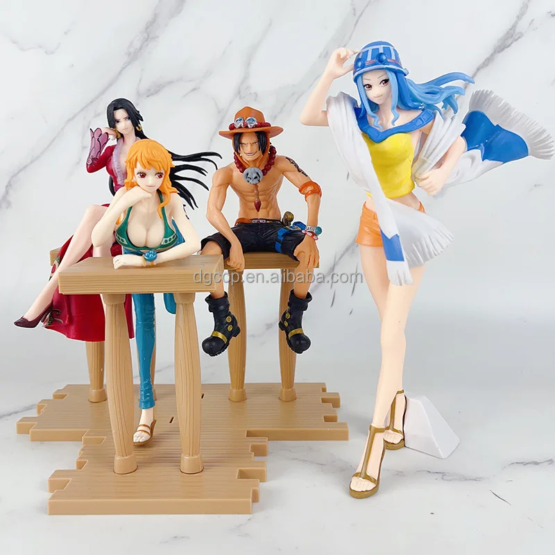 H16-27cm with box Anime One Pieces Figures Luffy Zoro Uta Sanji One Pieces Action Figure