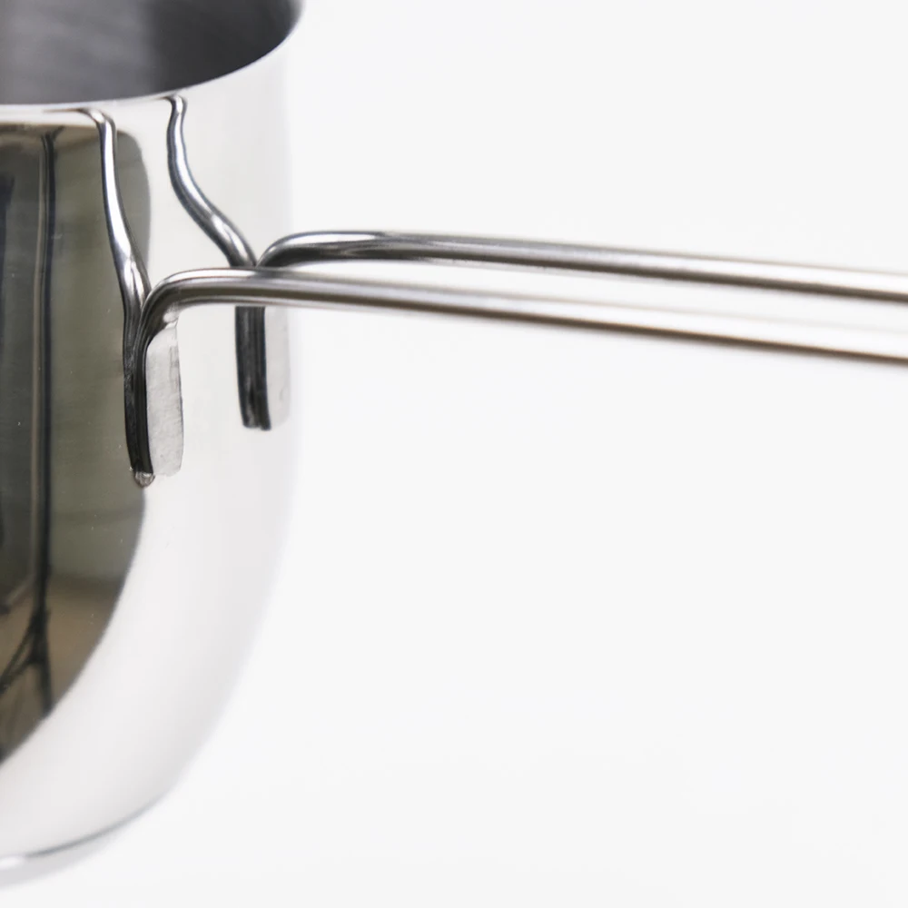 Turkish Coffee Maker Butter Warmer Mini Stainless Steel Greek Coffee Heating Melting Milk Pot With Capsule Bottom