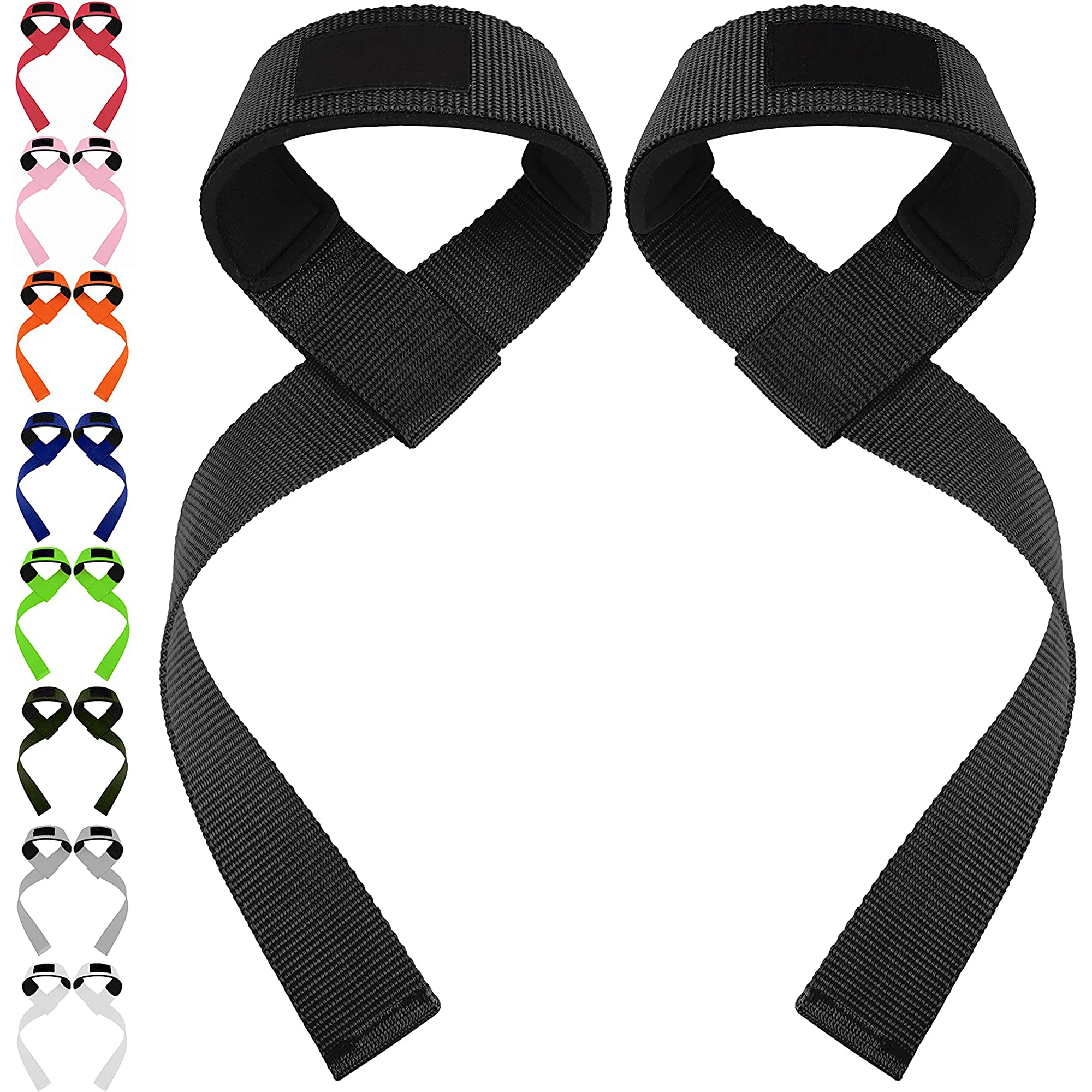 Wholesale Fitness Wrist Cuff Custom Logo Wrist Straps Weightlifting Gym Weight Lifting Straps