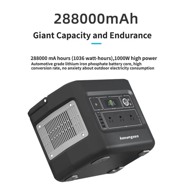 Wholesale Lithium LiFePO4 battery 1000W Power Bank Camping Solar Portable Power Station