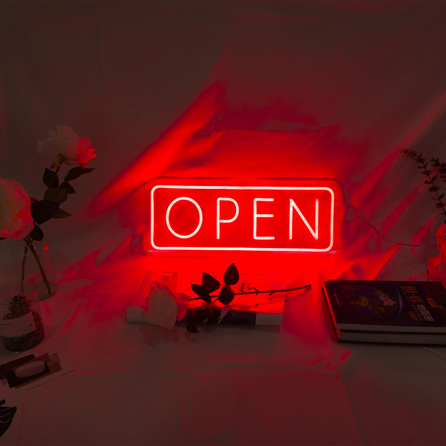 Wholesale factory directly sale party supplies flex custom led illuminate open neon sign