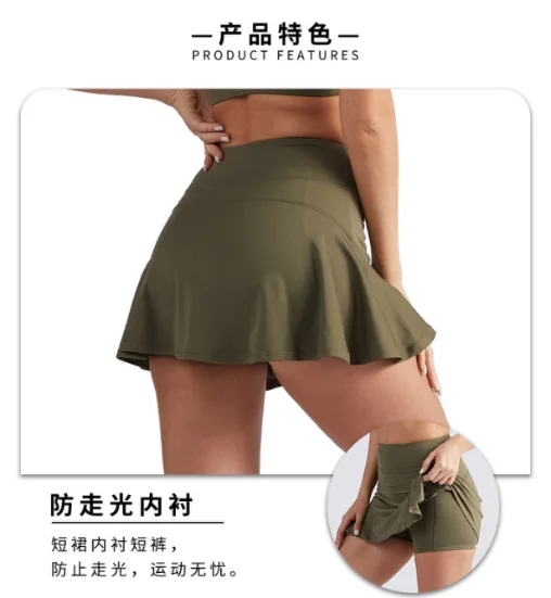 Summer Running Shorts Skirt Half body sports skirt tennis set Female Badminton Skirt Yoga Suit Set