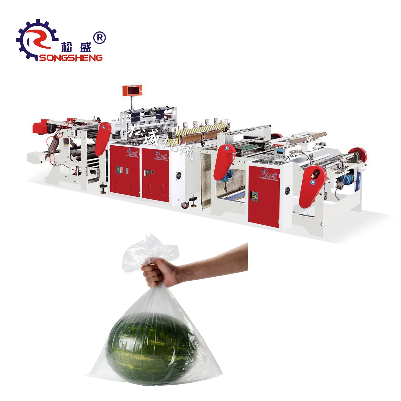 Vegetable Roll Bag Packaging Hdpe Clear Grocery Plastic Bag making machine