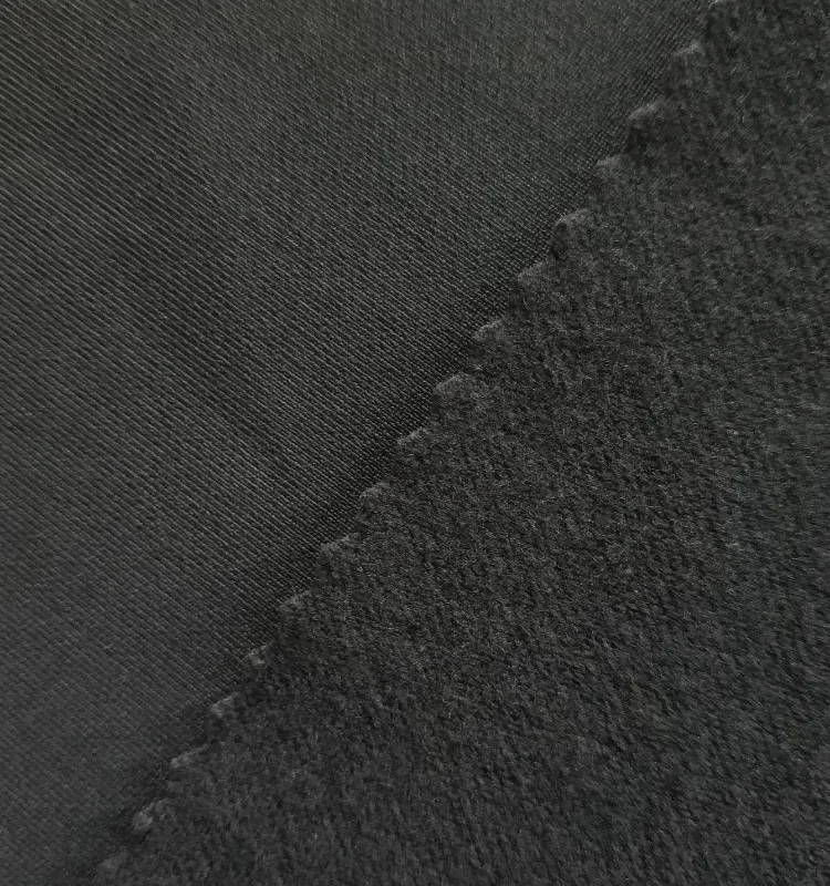 90% полиэстер, 10% спандекс, 160 см, г/кв. М, впитывающий пот, с обратной стороны, мягкая, на ощупь, с пушистым эффектом, саржевая ткань