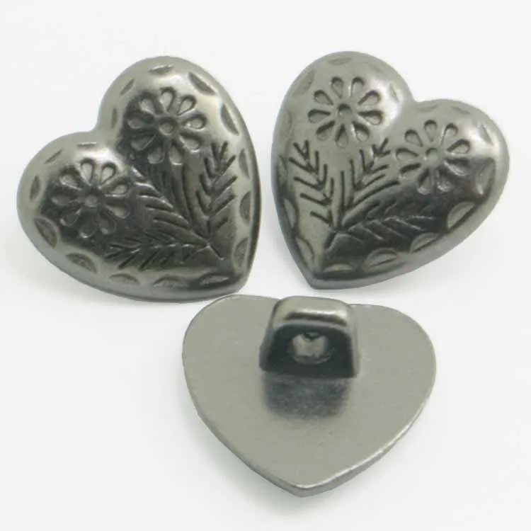 
custom 8mm enamel black gold silver flat alloy metal shank button for denim 