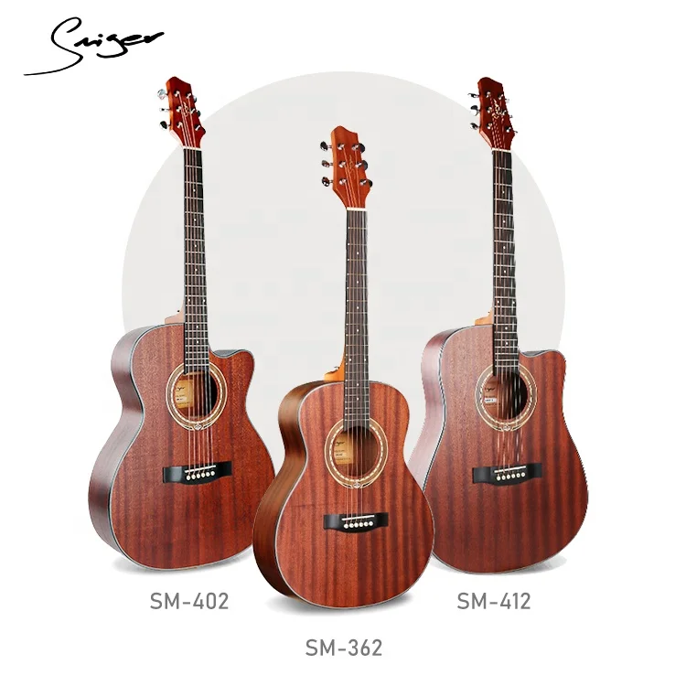 China brand guitar Inlay acoustic wholesale guitar pedal with effect from Smiger guitar