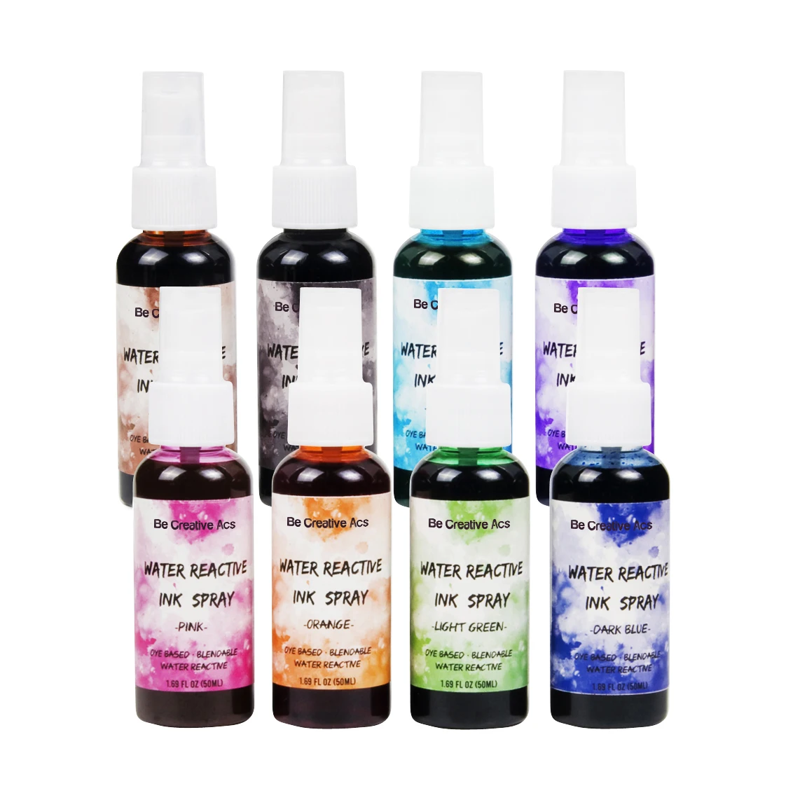 Be Creative ACS Vintage Effect Water Reactive Dye and Water Based Ink Spray for Scrapbook Paper Crafts
