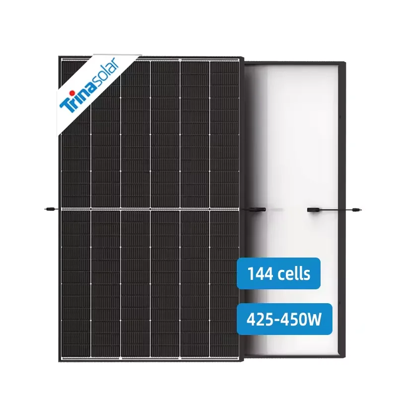 Low Price trina 425-450W performance in warm weather Solar Panels suitable for residential
