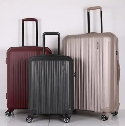 
Business Style Durable Travel Suitcase 3 Pcs 4 Spinner Wheels Luggage TSA Lock 