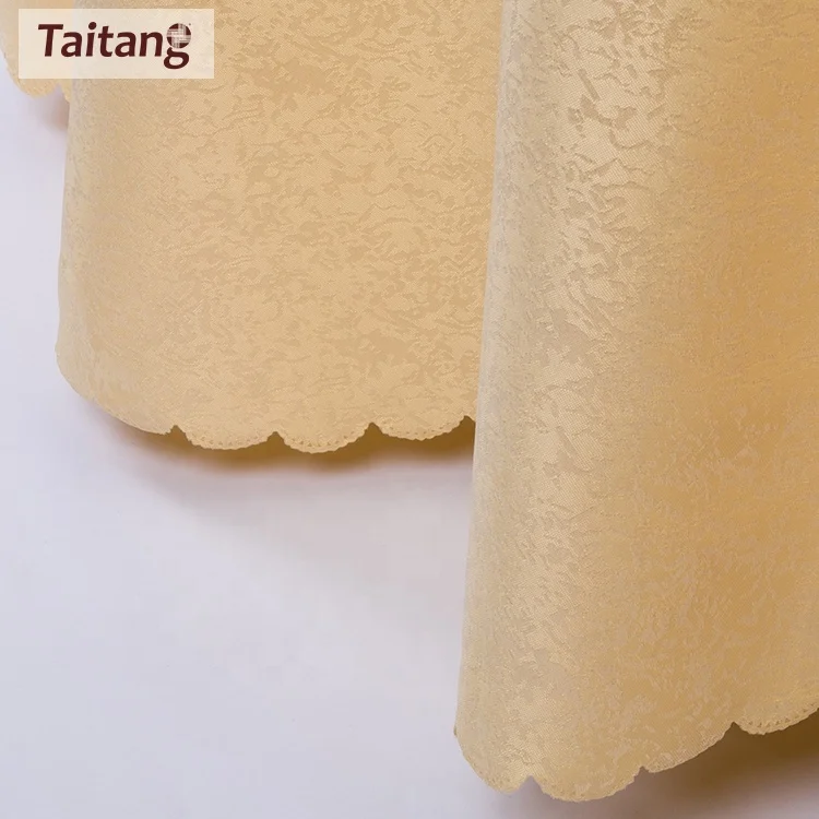 Fancy Wedding Champagne Color Party Tablecloth