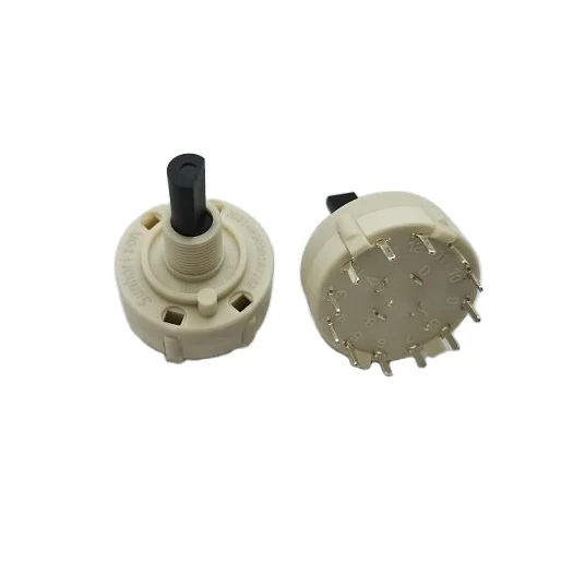 22mm double pole 5 position vertical  rotary switch