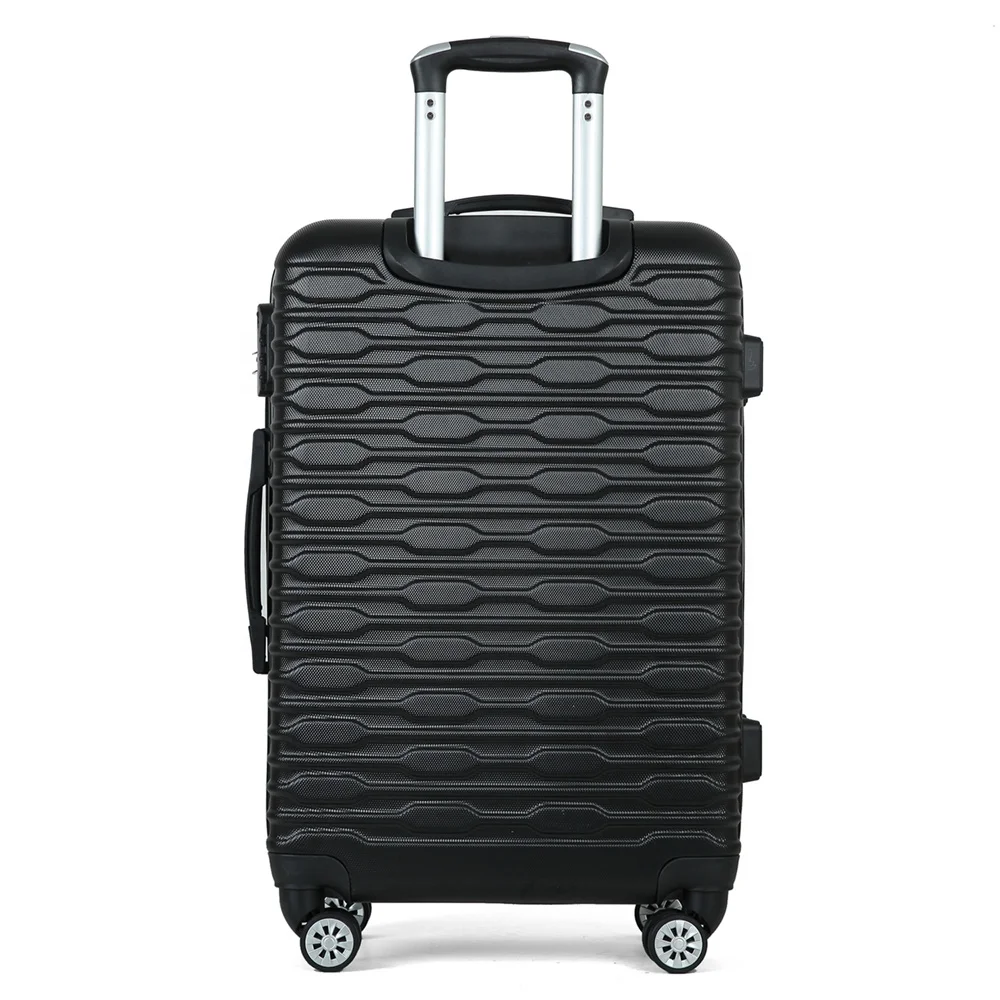 Luggage ABS Trolley Suitcase Set 3pcs color Customize Hard Case Travelling black Luggage Sets