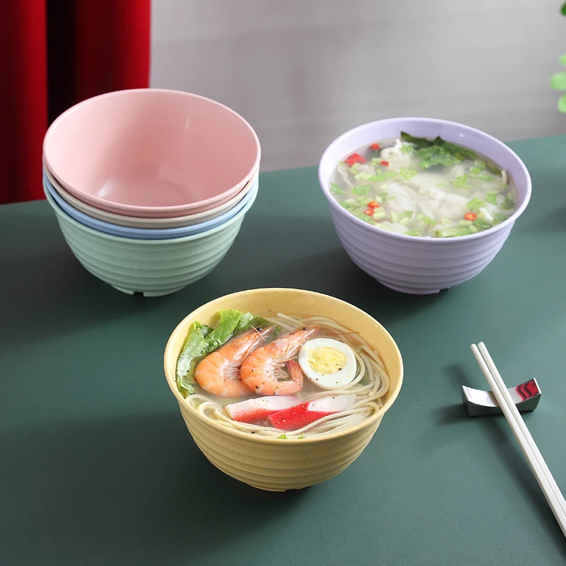 Professional customized services lunch bowls Large capacity packaging noodles soup ramen food bowl for family