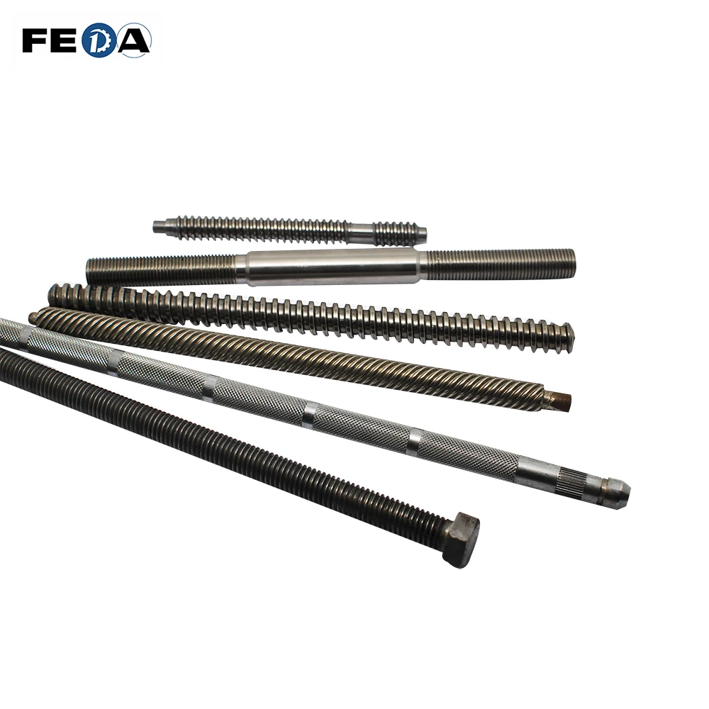 FEDA FD-15T auto worm screw making machinery vertical thread rollig machine railway bolts screw making machine