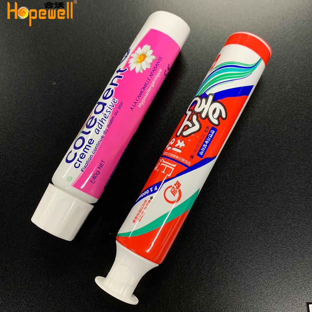 
new production empty matte laminated aluminum toothpaste tubes packaging 