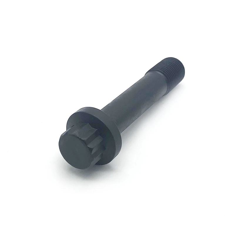 Phosphate coating m8 black flange bolt din 65438 aluminum 12 point flange bolt