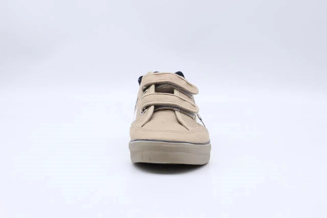 Latest factory wholesale casual  rubber sole unisex grey brown walking sneakers custom flat women men vulcanized canvas shoes