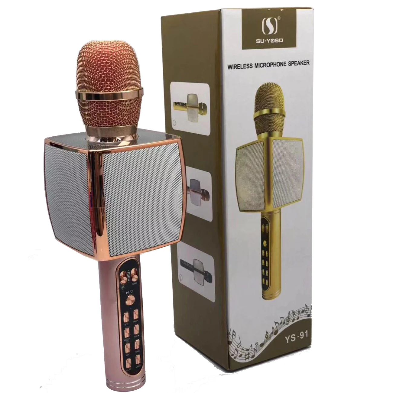  YS-91 Многофункциональный USB TF FM-радиоприемник запись звуковой эффект стереозвук перезаряжаемый микрофон динамик для караоке