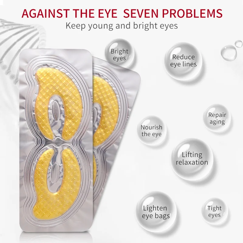 Best selling  24k gold Crystal Collagen Eye Mask under eye patches
