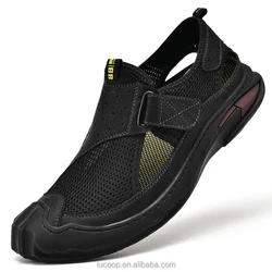 Flexible anti-slip bottom new design breathable light weight summer sandals for men OEM casual shoes