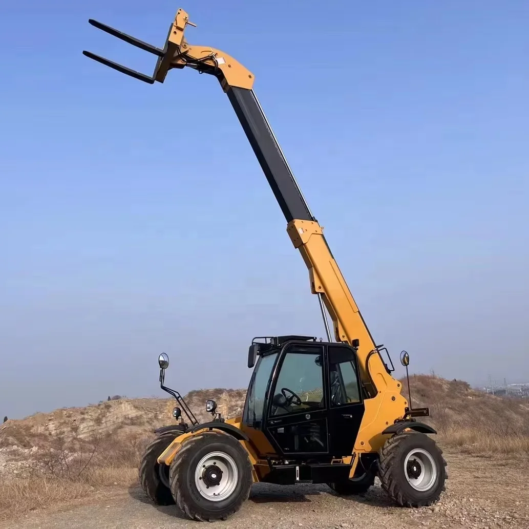 top brand HZM telescopic handler HZM 7330T forklift loader with fork