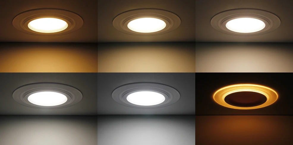 6 inch recessed night light retrofit downlight with junction box 5 CCT adjustable Indoor Lighting