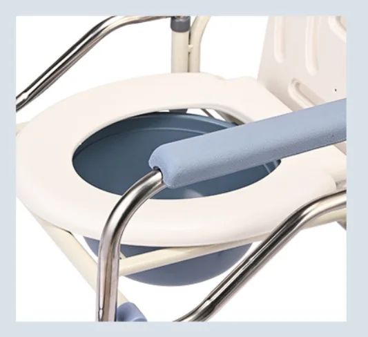 Spot Wholesale Multifunctional Equipment Chair Thickened Steel Pipe Shower Chair Height Adjustable Commode Chair