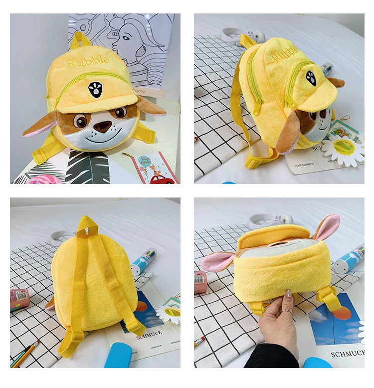 Cute Cartoon Dog Plush Toddler Backpack - Ideal for Preschool, Early Education, Huggable and Fun