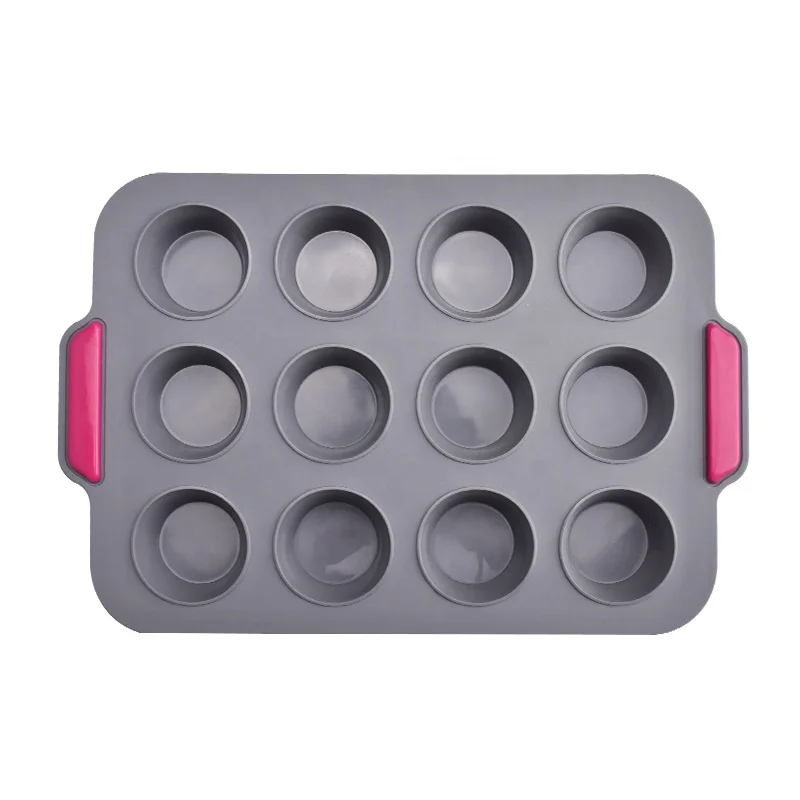 Новые силиконовые инструменты для торта 12 круглых формочек маффинов форма кухонная хлеба