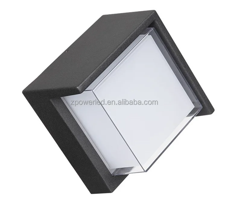 Modern Square Aluminum IP65 Outdoor Wall Lamps Mounted Installation 6w 12w LED Wall Bracket Light