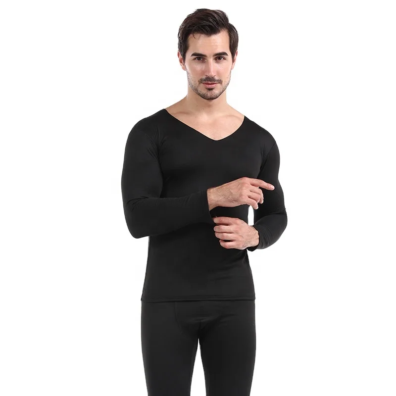 Оптовая продажа, мужское бесшовное зимнее нижнее белье с треугольным вырезом, термобелье, кальсоны, нижнее белье из полиэстера и спандекса