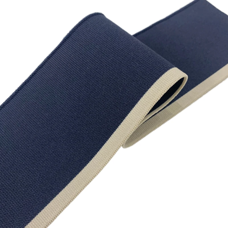 
Custom high quality polyester horizontal collar T-shirt ribbed cuffs and polo knit ribbed collar 