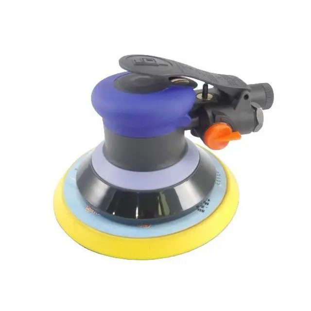 Professional High Speed 12000Rpm 6 Inch Non-Vacuum Air Pneumatic Random Orbital Sander With Bottom Dust Cover