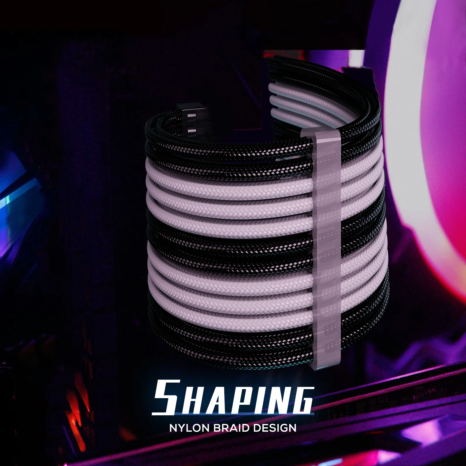 Power Supply Cable Extension Sleeve Kit PSU Extension Cables Kit PSU 1*24Pin 1*4+4P 2*6+2Pin Customization Mod Cable