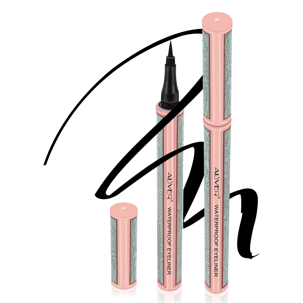 ALIVER pure silk fiber pure plant material eye beauty makeup long lasting matte black waterproof eyeliner