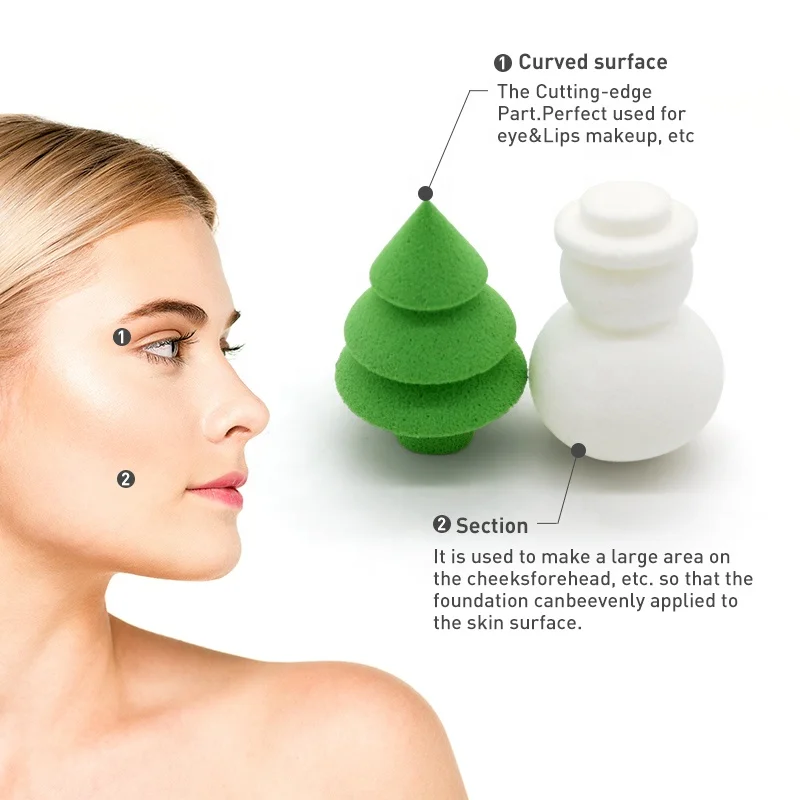 Customizable Colors Water Drop Shape Makeup Sponge Material Foundation Sponge