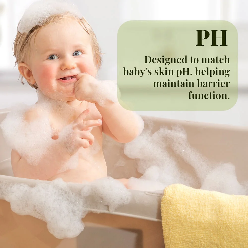 QQLR 2-in-1 shampoo and body wash for babies Moisturizing Skin care Natural organic safety baby Body Wash