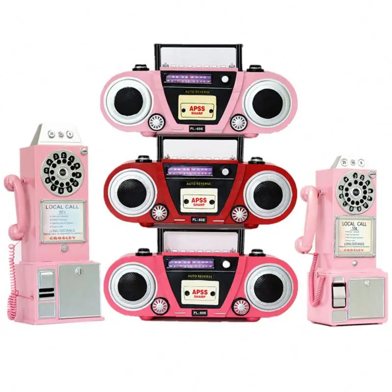 Portable Retro Home Audio Stereo Radio Cassette Player And Recorder