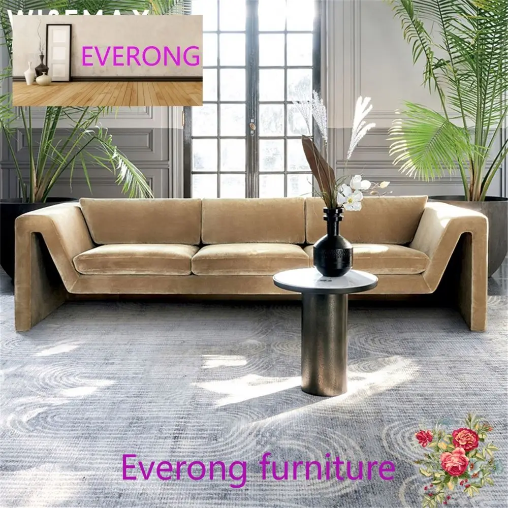 EV FURNITURE Modern living room furniture comfortable 3 seater sofa couch armrest chesterfield teddy lazy accent chair