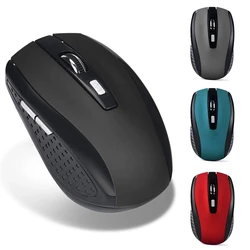 2.4GHz USB Optical Wireless Mouse USB Receiver Mouse Smart Energy Saving Mouse for Tablet, Laptop and Desktop