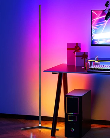 Floor Lamps Hot Sale Smart LED RGB Remote Control Floor Lamp Led Standing Corner Floor Lamp