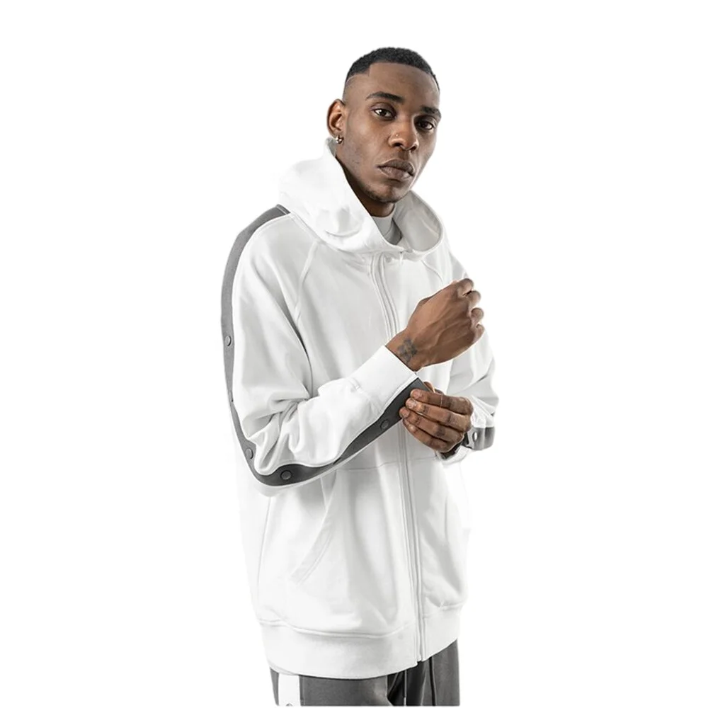 Толстовка унисекс с длинным рукавом, уличная одежда в стиле оверсайз, белая, с логотипом на заказ, зимняя уличная одежда