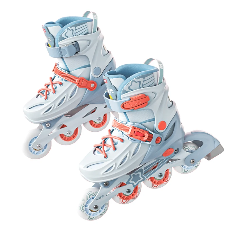 New Design PU Wheels CNC Aluminum Frame Inline Roller Skates Shoes High Hardness PP Shell  Adjustable Inline Skates Shoes
