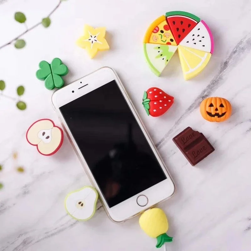 
pvc cartoon data cable protective sleeve anti-breaking bite data cable protection cable organizer 