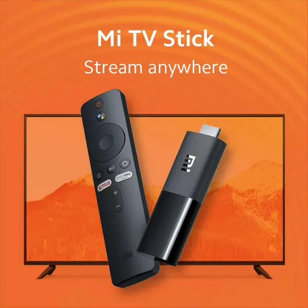 
Xiaomi Mi TV Stick Global Version Android TV 9.0 2K HDR Quad Core 1GB RAM 8GB ROM Wifi 5 Netflix Google Assistant 