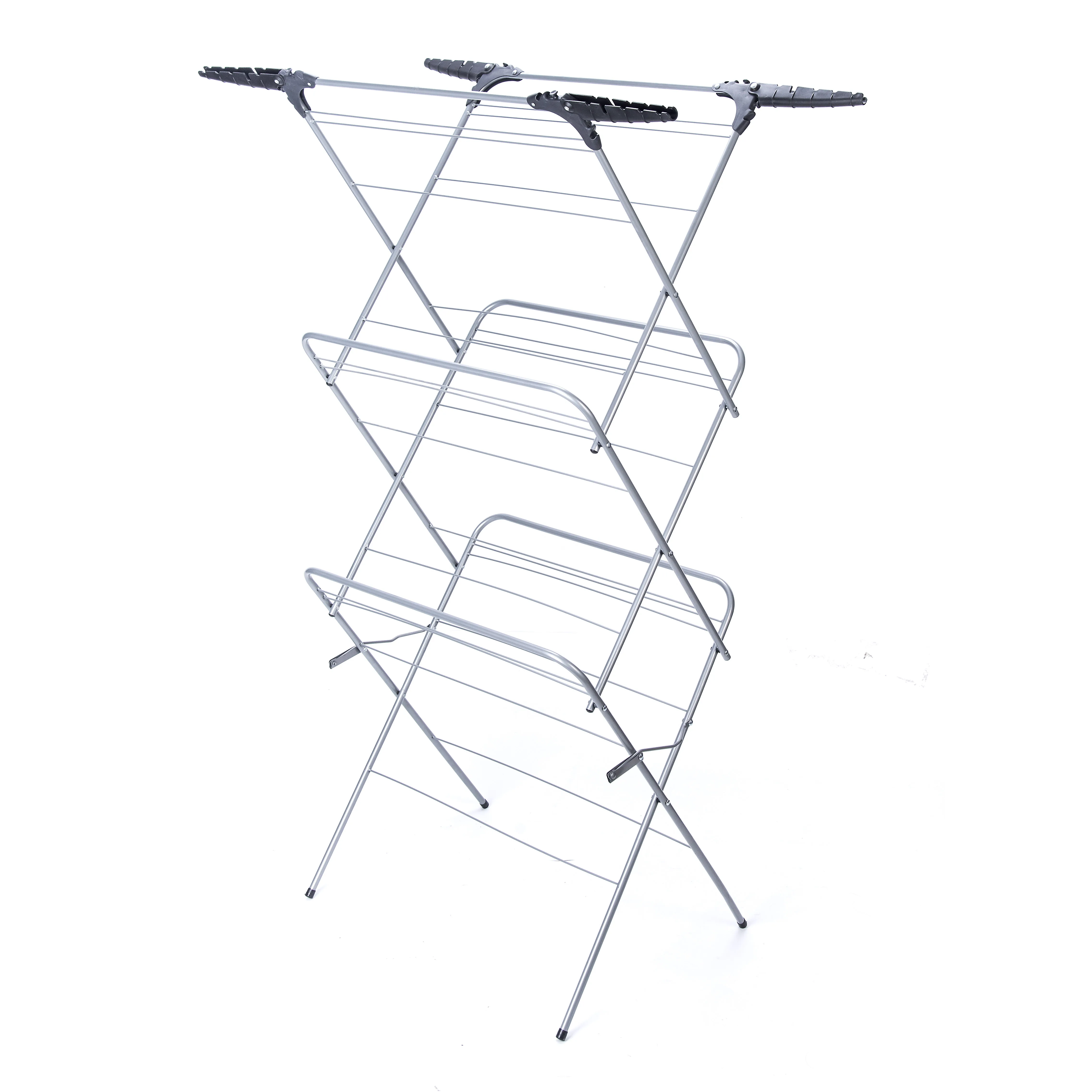 3 Tier Clothes Airer Laundry Drying Racks for Clothes Towels Indoor Outdoor Using Expandable Drying Racks